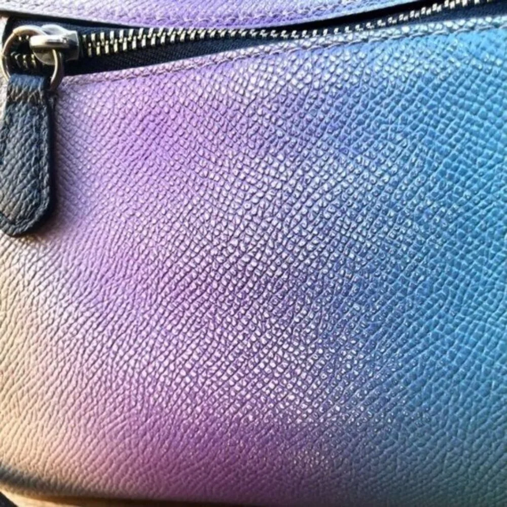 Coach Mini Bennett Cross grain leather Crossbody in Gradient Ombre Dégradé 91456